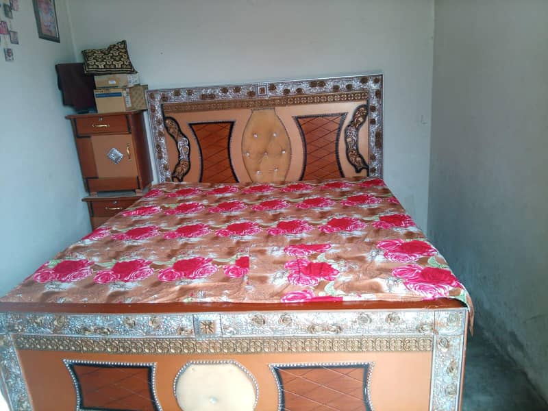 new bed set 2table with matras 1