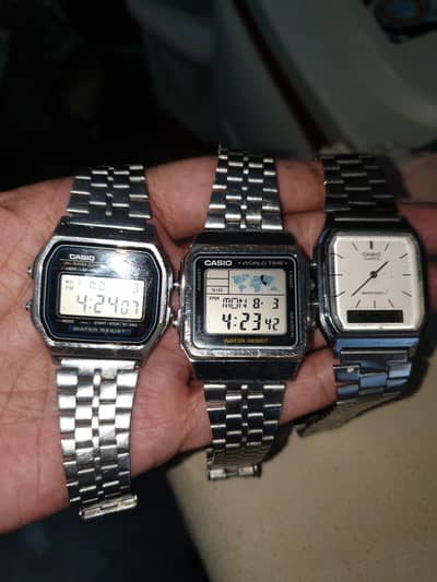 Casio A-159W, A-500W, AQ-230A