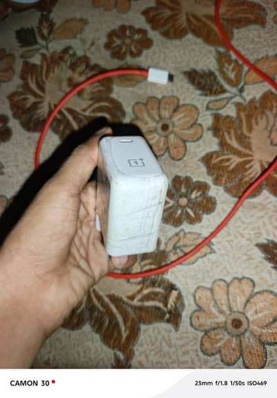 one plus original 65watt charger with cable only 7 days use