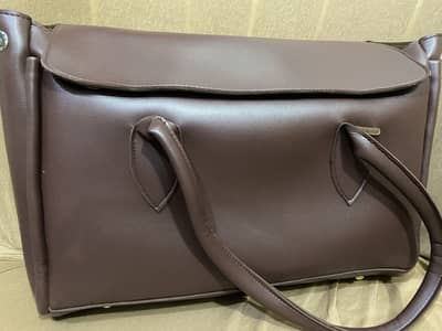 Premium Brown Tote Bag for Women - FREE Wallet + Keychain