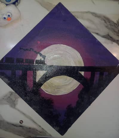 Where the tracks meet the moon