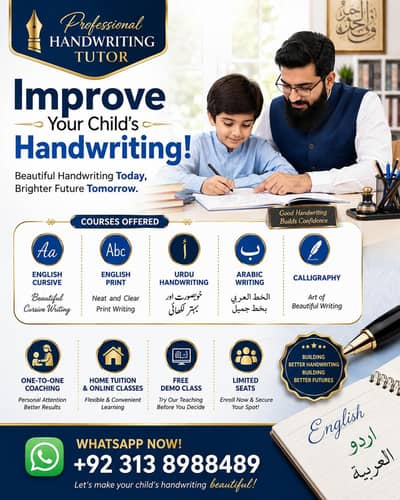 Handwriting tutor calligrapher