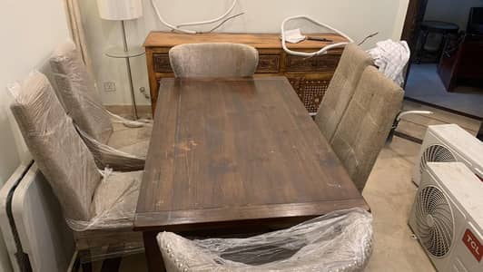 original hard wood dining table