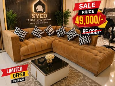  Premium L Shape Sofa Set  Sale Price