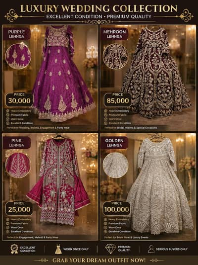 Heavy embellished bridal and party wear gown/Multiple design available