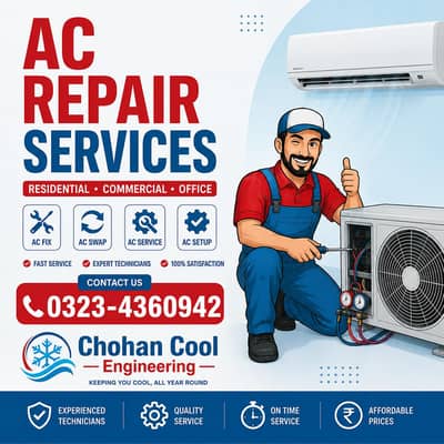 Best AC Repair & Gas Filling Service's | Lahore | 0323-4360942