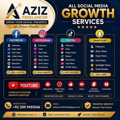 AzizFreelancer | Complete Digital Marketing & Social Media Services