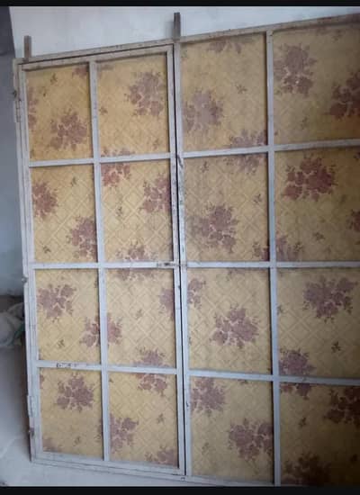 Iron Frame Partition Door with Finersheet | 5.5 x 6.6 ft