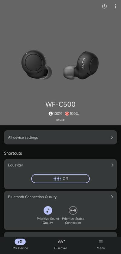 Sony WF-C500 earbuds