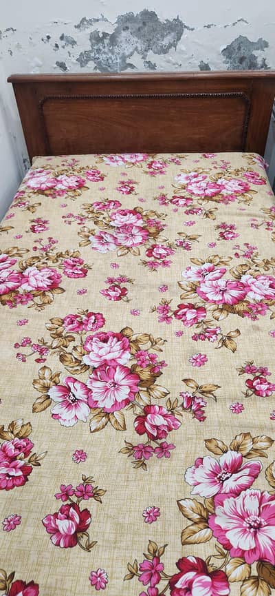 single bed wooden