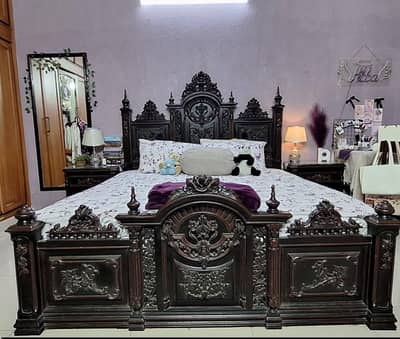 pure wood bed ser for sale