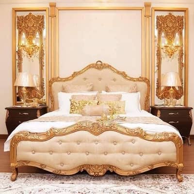 Wooden bed set
