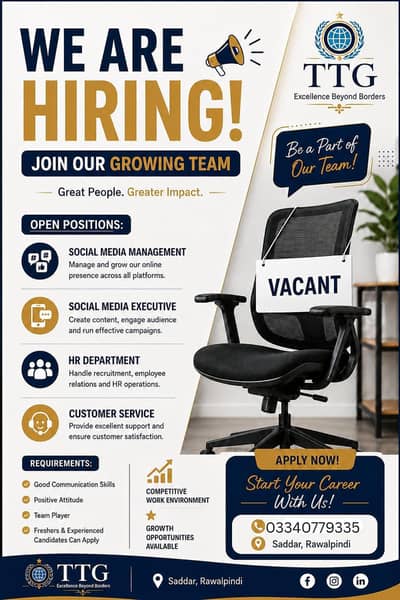 Hiring open now