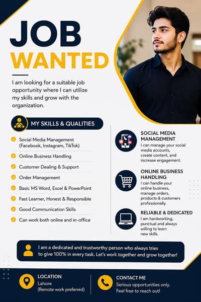 Job wanted