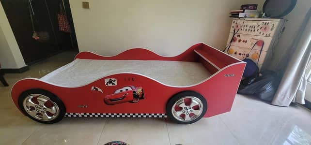 kids car bed with mattress