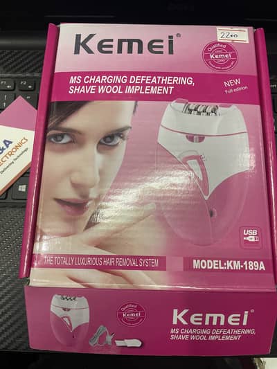 Kemei KM-189A 2-in-1 Lady Shaver and Epilator – Hair Removal Machine
