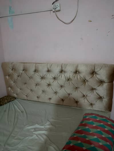 Bed with mattress