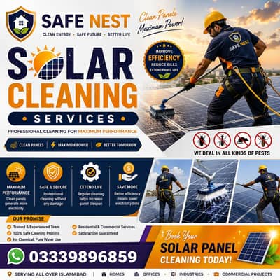 Professional Solar Panel Cleaning Services for Homes, Offices