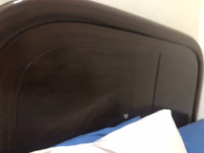 Bed with two side tables for urgent sale going to Qatar