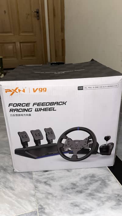 Pxn V99 Steering Wheel with Exclusive Pedals and Gear Shifter