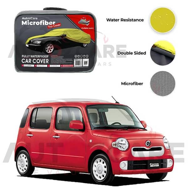 Daihatsu Mira Cocoa Microfiber Car Top Cover - Model 2009-2018