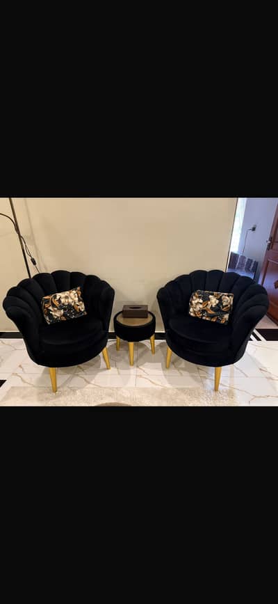 Black coffee chair’s and table