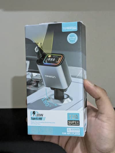 Treqa 120W Super Fast 4 in 1Phone Car Charger