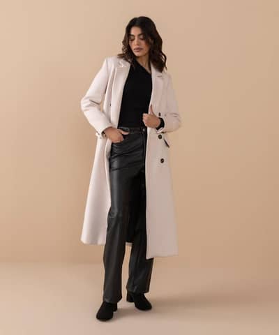 Sapphire - Coat   Sapphire - Double-breasted Slim Fit Coat