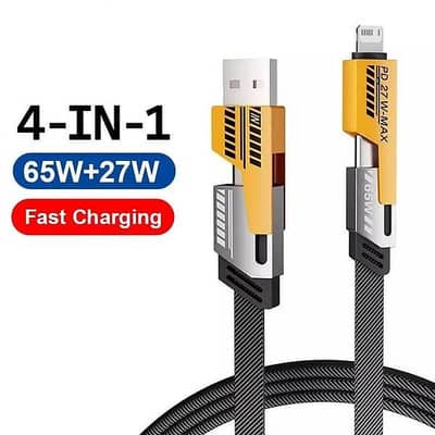 New 4-in-1 Universal Fast Charging Cable - Multi-Connector