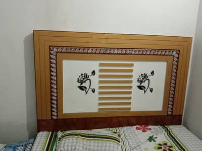 Bed 2 side tables wooden and dressing