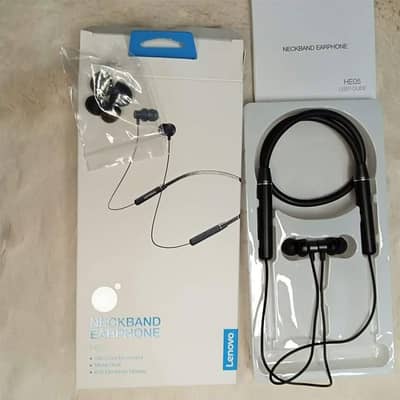 Lenovo Wireless Bluetooth Neckband Earphones | Magnetic Hi-Fi Stereo