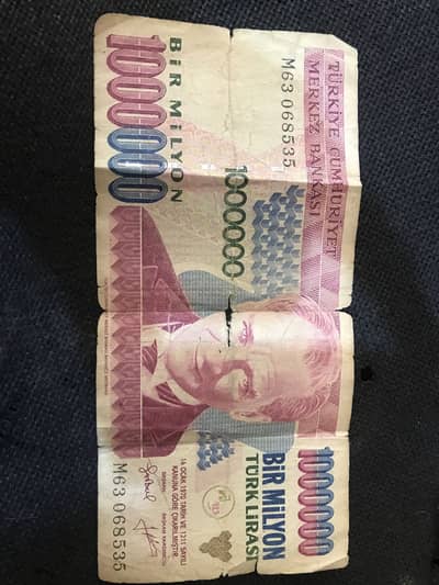 1 Million turkish lira
