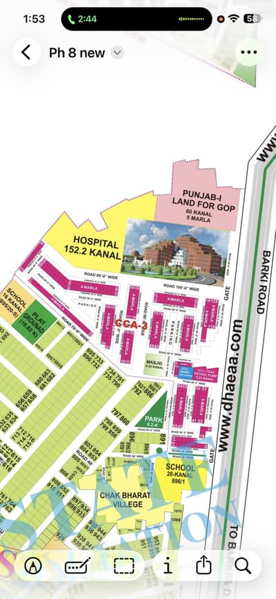 4 MARLA COMMERCIAL PLOT FOR SALE ON 80FT ROAD PRIME LOCATION DEVELOPMENT COMPLETED VERY SOON POSSESSION BEST FOR INVESTMENT OR FUTURE MAKE A BUILDING DHA LAHORE PHASE 8 CCA3 BARKI ROAD 6 LINE WORK START