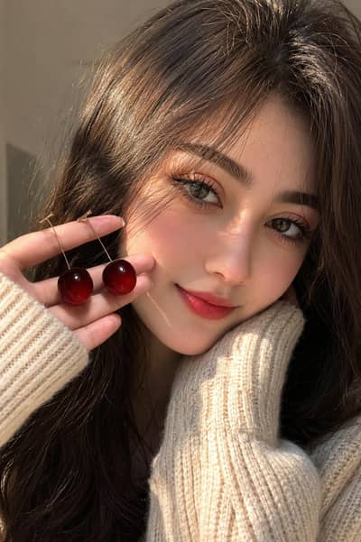 Cherry  earrings