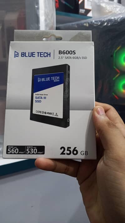 original brand new blue tech 256 gb ssd box pack