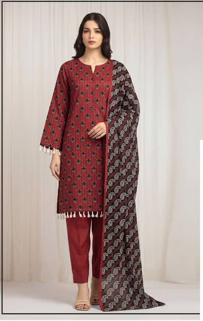 3pice lawn printed limited stock available