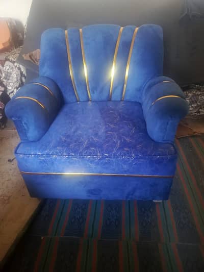 good looking sofa blue cloth shaneel