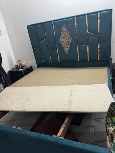 double bed with dressing table