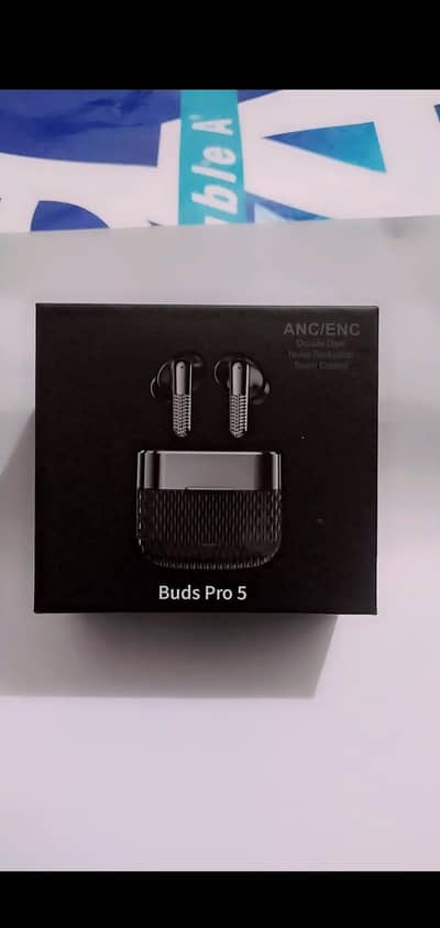 Buds Pro 5  Double Dark Noise Reduction  Touch Control  Rs 1450/- only