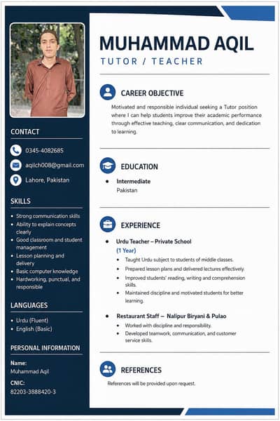 Tutor for childeren
