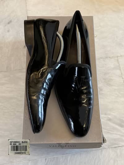 Valentino Slip-on Patent Leather Loafers (Used Shoes)