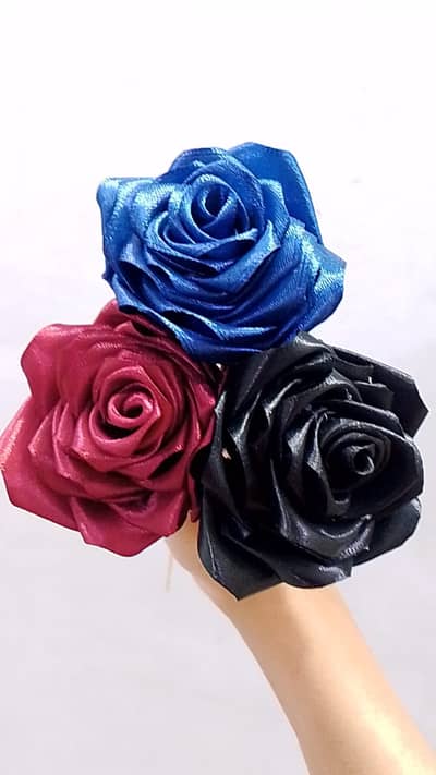Custom Ribbon Rose Bouquets  | Made to Order (per rose) | Karachi |
