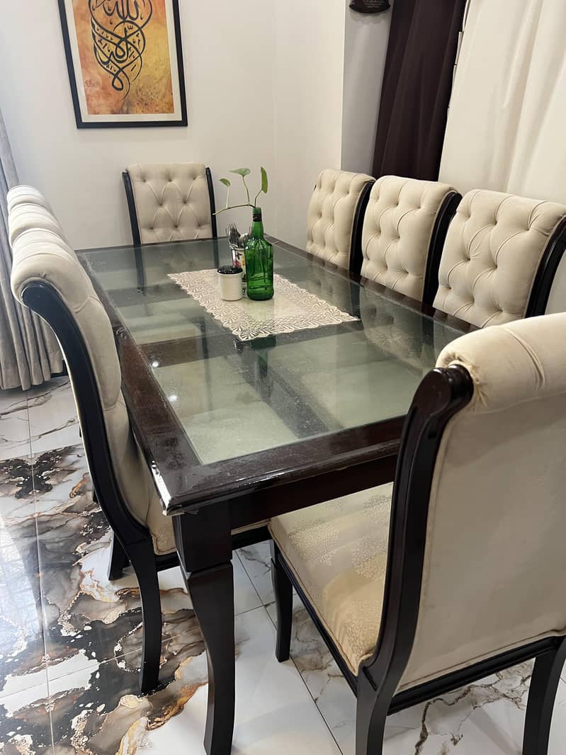 Dining Table Set (8 Chairs) 0
