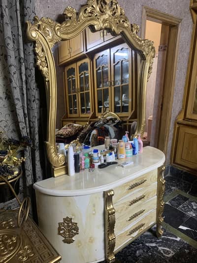 Bed Dressing Almari chair table set dewan iron table
