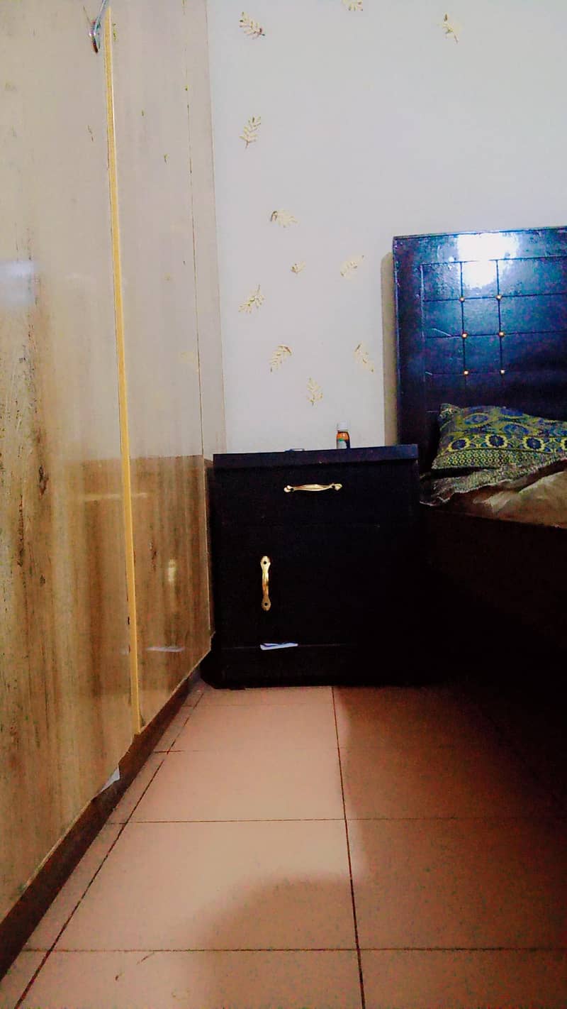 bed with two side tables 0