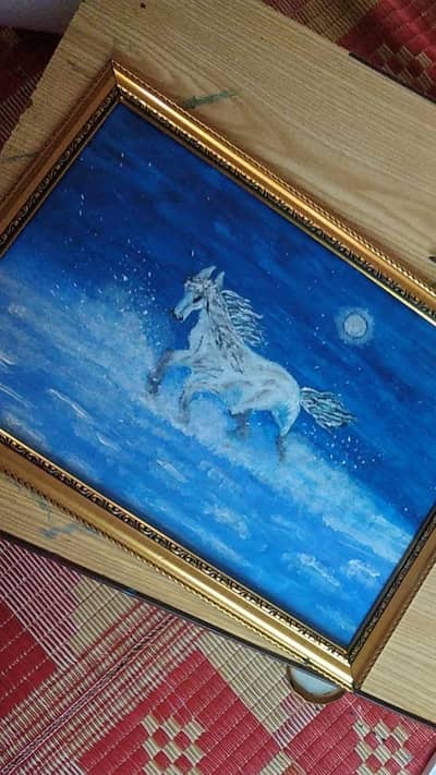 Running Horse in water