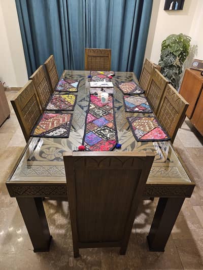 Dining Table, Dining Set, Wooden Dining Table, 8 Seater Dining Table,