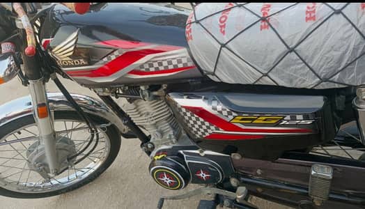 Honda CG125 model 2023-24 black colour Raheem yar copy