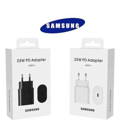 Samsung 25W PD USB-C Charger Black & White