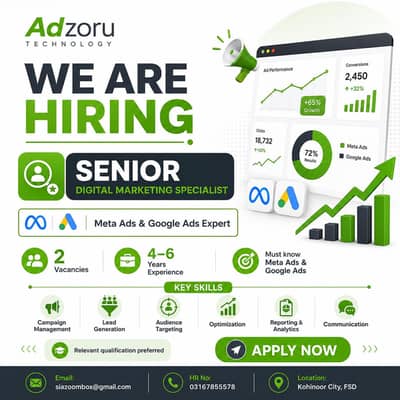 Senior digital marketing person hiring
